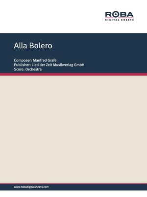 cover image of Alla Bolero